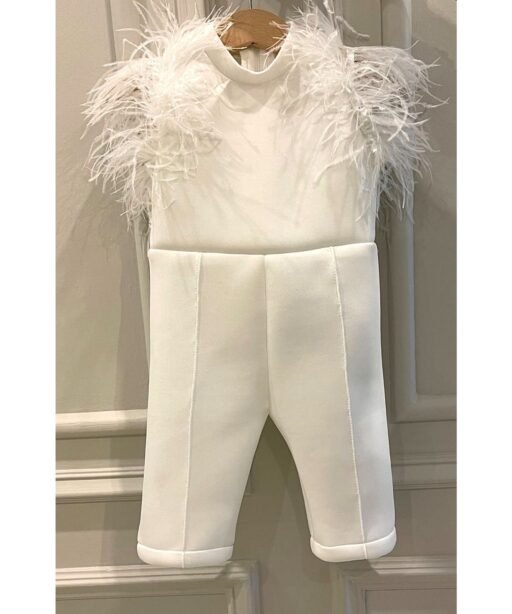 Feather Jumpsuit - straight