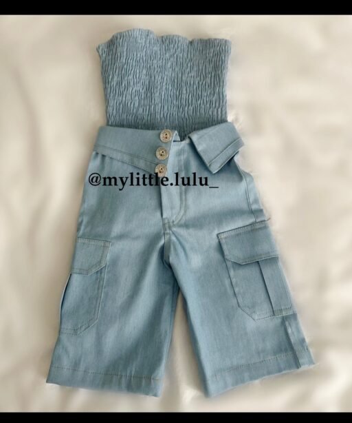 Denim suit